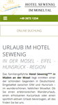 Mobile Screenshot of hotel-sewenig.de